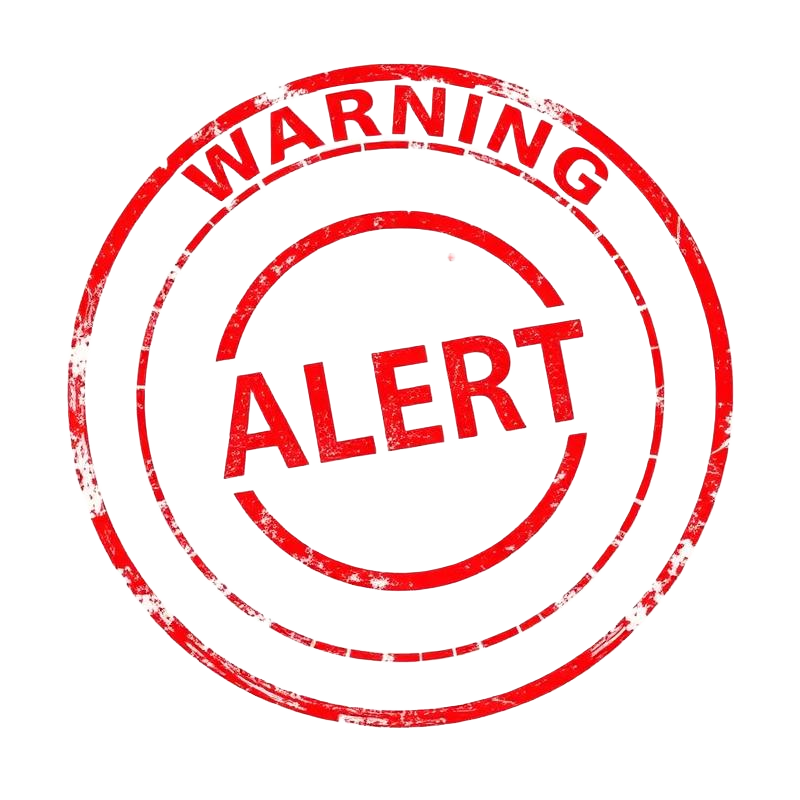 Warning stamp — Pamela Hachem